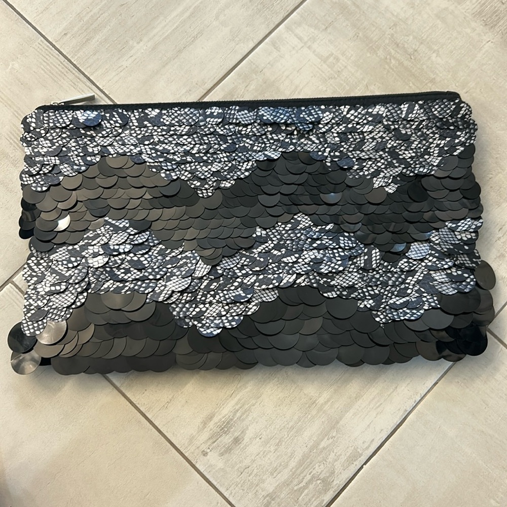 BCBG Max Azria black clutch NWT